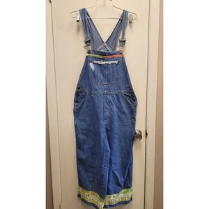 Vgt Halk's  Cotton Capri Den Overall Country Custom Design Signed Women's Size M